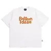 2024 nueva camiseta casual de manga corta Pu guapa versátil para hombre verano alta calle holgada moda top pullover cuello redondo