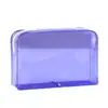 Bolsa de Cosméticos Impermeable de PVC Transparente Colorida, Monedero con Cremallera Portátil para Viaje, Diseño de Bolsa de Maquillaje Personalizada