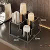Dispensador de Copos Descartáveis Suporte de Mesa para Armazenamento de Copos de Papel Balcão de Bar Loja de Chá de Leite Sala de Recepção Suporte para Colocar Copos de Água Copos de Chá de Leite