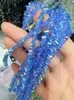 Cuentas Triangulares de Hielo Triturado 4-6mm Hilos Triangulares Cuentas Sueltas Irregulares Cuentas para Joyería Hecha a Mano DIY Accesorio para Collar