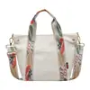 Bolso Bandolera Cesta Nuevo y Elegante de Moda Práctico para el Trabajo Compras Casual Portátil Bolso Tote de Hombro de Lona para Mujer