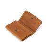 Portatarjetas pequeño de cuero genuino Crazy Horse retro personalizado para hombres y mujeres Portatarjetas pequeño Portatarjetas de visita de cuero genuino Portatarjetas de crédito Mini portatarjetas de visita