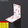 Código de Esquina de Acero Inoxidable Ángulo de Hierro/Soporte para Placa de Estante Soporte en Forma de L Conector Triángulo Pieza de Hierro Soporte de Código de Esquina de Ángulo Recto de 90 Grados