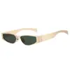 Gafas de Sol Metálicas Futuristas 2025 Nuevas Gafas de Sol de Lujo Accesible para Mujer Protección UV Gafas de Sol Estilo Celebridad de Internet