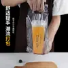 Bolsa para empaquetar té de leche bolsa para llevar bolsa para taza individual de leche de soya bolsa para taza doble bolsa de plástico transparente desechable bolsa de mano al por mayor