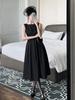 2026 Novo Vestido Longo Feminino de Verão Elegante e Estiloso para Ocasiões Formais, Vestido Colete Sem Mangas Acinturado 9793