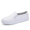 Tênis Brancos Atacado para Mulheres, Novos Estilos Primavera e Verão, Calçados Slip-On de Cano Baixo com Lã Adicionada, Sapatos para Maternidade, Tênis Casuais e Fashion