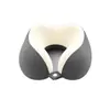 Almohada de viaje moderna minimalista en forma de U de espuma viscoelástica, almohada de soporte para el cuello de seda helada, portátil y fácil de almacenar, adecuada para aviones, almohada cervical en forma de U, personalizable