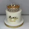 Estilo Ins Transfronterizo Gran Descuento Corona Acrílica Reina Decoración para Pastel Feliz Cumpleaños Inserto Personalizable