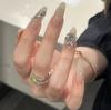 30 piezas de tiras desnudas combinadas para usar en uñas, uñas postizas para uso doméstico, uñas postizas extraíbles, venta al por mayor