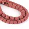 Cuentas de Pincel Ovaladas Cilíndricas de Piedra Volcánica Coloridas para Collar Pulsera DIY Accesorios de Joyería de Aromaterapia Venta Directa de Fábrica DIY