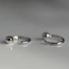 Nuevo clavo pequeño para cartílago de la oreja de plata esterlina S925, temperamento simple, pequeño anillo para la oreja, oro blanco, personalidad INS