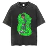 Talla Europea Transfronteriza Verano Nuevo Hombre Camiseta Lavada Harajuku Streetwear