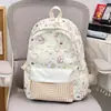 Mochila escolar para alunos do ensino fundamental II e médio, leve para o deslocamento diário, mochila versátil, estilo cartoon ins, mochila leve de viagem para estudantes universitários