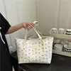 Bolsa de Ombro com Laço Novo Estilo 2025 Fresca para o Trabalho Casual Bolsa de Ombro Grande Capacidade Bolsa de Axila Bolsa Tote