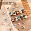 Acessórios Mistos de Arte de Unhas de Gato Kt Novos Laços Fofos e Doces Unhas Postiças Populares Base de Resina Decorações de Arte de Unhas
