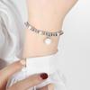 Pulsera Geométrica Personalizada de Diamantes de Lujo Ligero Europeo y Americano sin Color Chapada en Oro de 18K sin Color para Combinar con Todo Hermosa Joyería de Mano