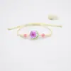 Pulseira Tecida à Mão de Fornecedor Fabricante Pulseira de Narciso Seco Folha Verde Pulseira Fresca e Doce Joias Quentes de Venda Transfronteiriça