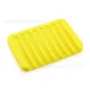 Amazon soporte de jabón de silicona caja de jabón plato caja de jabón bandeja para jabón escurridor estante de almacenamiento de jabón soporte con alfombrilla antideslizante
