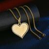 Collar de circonita con forma de corazón retro de moda coreana para mujer, colgante de corazón de diamante personalizado, temperamento exagerado, cadena de clavícula, joyería