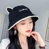 Nuevo sombrero de pescador con orejas de gato, parasol, estilo urbano, estilo occidental, estilo japonés, dibujos animados, para mujer