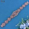 Youlapan S161 Venda Direta da Fábrica Peça de Diamante Ouro Rosa Cinto de Strass para Noivas Feminino Atacado Cinturão de Diamante Transfronteiriço
