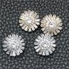 Botones Redondos de Cobre Zirconia Decoración de Camisa de Vestir Chaqueta de Moda Botones de Cristal Versátiles