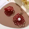 Estilo Coreano Nova Moda Elegante Pérola Sintética Recorte Flor DIY Brincos de Nicho Brincos Bolsas Chapéus Sapatos Acessórios de Flor