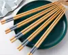 Palillos de Bambú para Uso Doméstico, Palillos Gruesos Estilo Chino, Calidad Premium, Resistentes al Moho, Resistentes a Altas Temperaturas