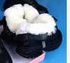 Botas de Algodón Video Real Nuevas Botas Martin de Cuero Suave con forro polar Cómodas Botas Cortas Botas para Nieve Estilo Británico Botas de Mujer Zapatos de Algodón