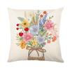 Temu Funda de Almohada de Flor Nueva Poliéster Estampado Funda de Cojín Sala de Estar Sofá Funda de Almohada Decorativa Amazon Transfronterizo