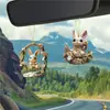 Llavero Acrílico Popular de Conejito Dulce de Pascua de Amazon Accesorios para Espejo Retrovisor de Coche Colgante para Mochila