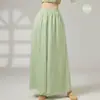 Blusa de Gasa Clásica con Cuello Fluido, Top de Malla, Conjunto de Práctica de Danza China, Disfraz de Danza de Malla Etéreo
