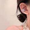 Clipe de orelha de estrela de zircônia Clipe de orelha feminino sem furos para orelhas Novo clipe de orelha de verão Advanced Sense Light Brincos de orelha de luxo Brincos exclusivos