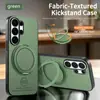 Compatible con Samsung S26 Ultra, funda de teléfono giratoria con clic amortiguado y soporte magnético, cubierta protectora anticaídas A57, funda A16