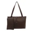 Bolsa Feminina Textura Fashionável de Ombro Nova Versátil Estilosa Grande Capacidade Tote Transversal