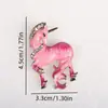 Joyería Europea y Americana Broche de Caballo Blanco Versátil Unicornio Moda Personalizada Pines para Chaqueta de Traje Accesorios de Ramillete para Hombres y Mujeres