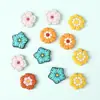 Novas Contas de Silicone Florais Retrô para Caneta de Miçangas DIY Acessórios de Joias para Chaveiro Masculino e Feminino Furo Reto Contas Soltas Venda por Atacado