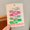 Pinzas para el Cabello de Dopamina para Niñas, Pinzas de Colores para el Cabello de Niñas, Pinzas para Flequillo de la Frente, Pasadores Laterales para Bebés, Accesorios para el Cabello