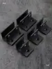 Liga de alumínio espacial tipo F grampo de vidro suporte de fixação de prateleira de partição acessórios de vidro grampo sem perfuração