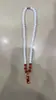 Novo colar feminino de imitação de Jade Hetian Jade Branco acessórios corrente de contas de ágata pingente incrustado de jade falso presente ao vivo