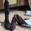 Botas Western de Cuero Suave con Tira Cruzada Vintage Otoño 2026 para Mujer, Botas Nuevas de Otoño Suaves Fruncidas Apiladas, Botas de Montura