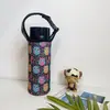 Capa para Copo de Água 500ml Tecido de Mergulho Elástica Protetora Alça Diagonal Bolsa Térmica Espessada Atacado Impressão