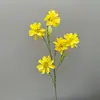 Flores de margarita artificiales para decoración del hogar, flores de cosmos artificiales para bodas, arreglos florales terminados, se pueden enviar en nombre de los clientes