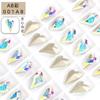 Broca para uñas Corazón Torcido con forma de broca de fondo puntiagudo broca accesorios de joyería diy broca para uñas material de broca de palo de uñas amor broca de vidrio