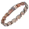 Pulseira Magnética Europeia e Americana Transfronteiriça Mais Vendida Moda Luxo Leve Coração de Pêssego Liga de Diamante Completo Linha Única Magnética Joia de Casal