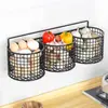 Estante de Almacenamiento Redondo para Cocina con Jengibre y Ajo, Caja de Almacenamiento sin Taladro para Condimentos de Cebolla, Jengibre y Ajo, Cesta de Verduras para Montar en la Pared
