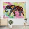 Tapeçaria Amazônia Novo Lar TikTok Live Tecido de Fundo Impressão 3D Elefante Paisagem Pano de Pendurar Tecido Decorativo Europeu