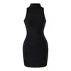 Vestido de tiras puro y seductor, sin hombros, ajustado, para mujer, vestido corto bodycon de verano para chica sexy, que realza la cintura, vestido tipo tank elegante y versátil