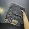 Jeans para Hombre 2025 Nueva Moda Primavera y Otoño Marca Skinny Ajustados Nueve Puntos Plankton Atractivo Casual de Gama Alta Pantalones Largos